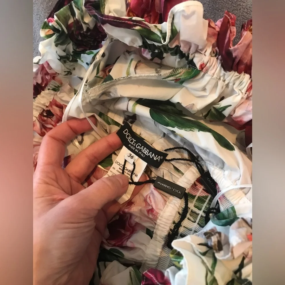 Women’s Dolce & Gabbana Floral Peony Print Dress size 36 (EU)/ 0-2 (US) … - Picture 10 of 14